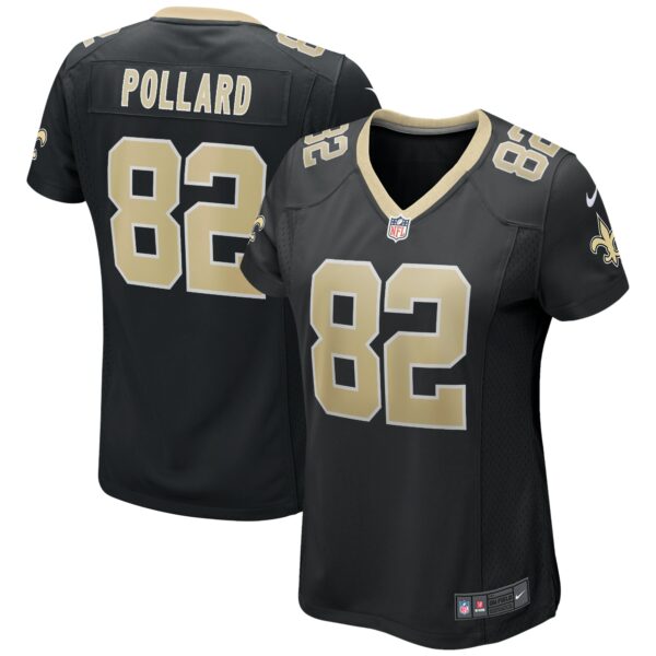 Women’s New Orleans Saints Bob Pollard Nike Black Game Retired Player Jersey