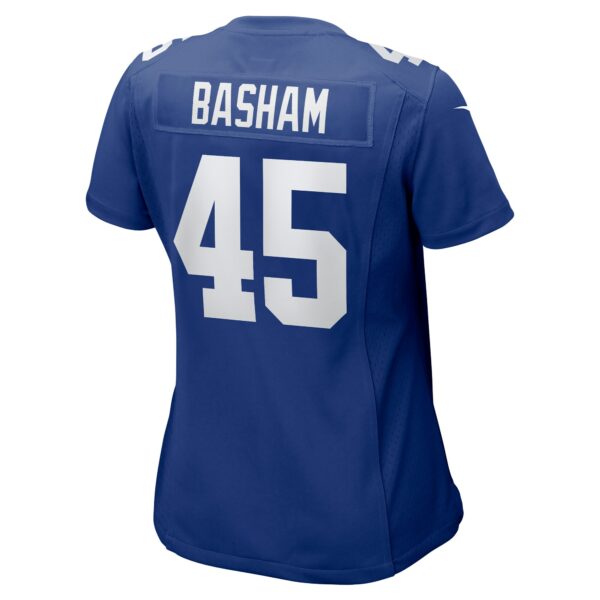 Women’s New York Giants Boogie Basham Nike Royal Game Jersey