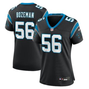 Women's Carolina Panthers Bradley Bozeman Nike Black Team Game Jersey