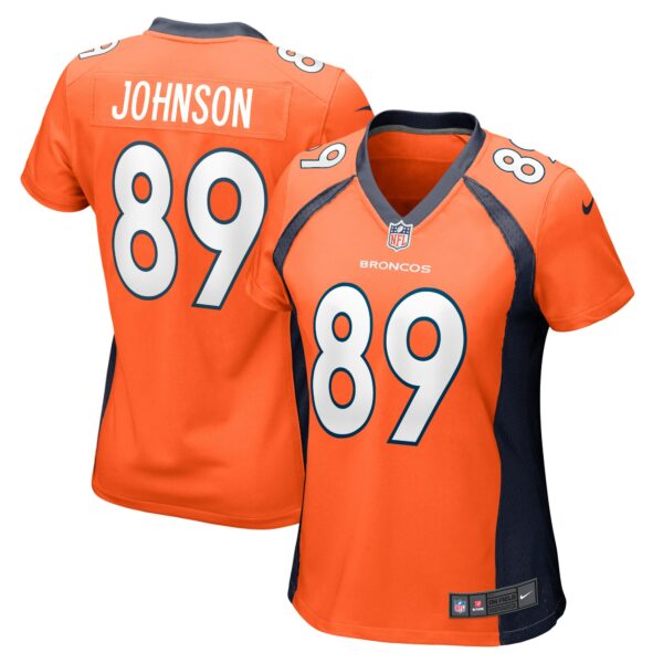 Women’s Denver Broncos Brandon Johnson Nike Orange Game Player Jersey