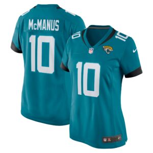 Women's Jacksonville Jaguars Brandon McManus Nike Teal Team Game Jersey