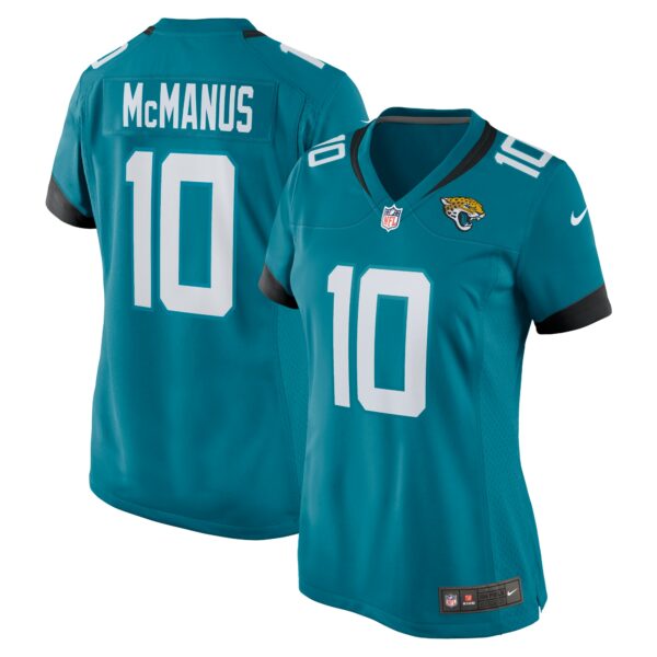 Women’s Jacksonville Jaguars Brandon McManus Nike Teal Team Game Jersey