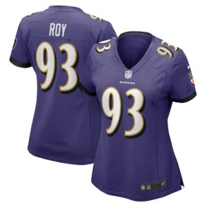 Women's Baltimore Ravens Bravvion Roy Nike Purple Game Jersey