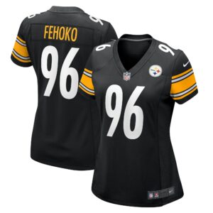 Women's Pittsburgh Steelers Breiden Fehoko Nike Black Game Jersey