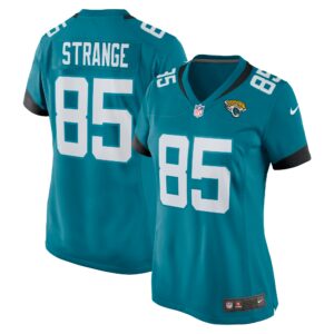 Women's Jacksonville Jaguars Brenton Strange Nike Teal Team Game Jersey