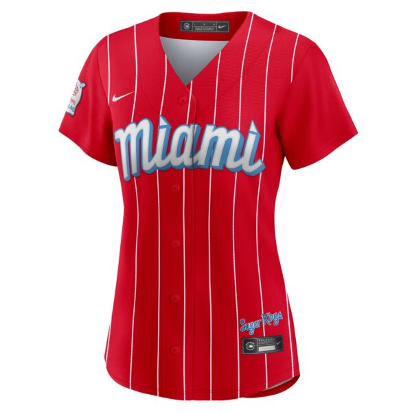 Women’s Miami Marlins Brian Anderson Nike Red City Connect Replica Player Jersey