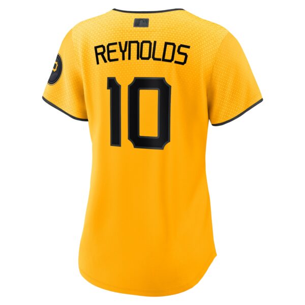 Women’s Pittsburgh Pirates Bryan Reynolds Nike Gold 2023 City Connect Replica Player Jersey