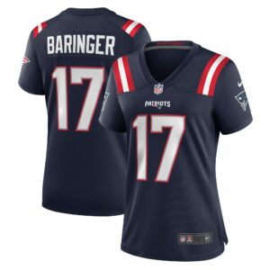 Women's New England Patriots Bryce Baringer Nike Navy Team Game Jersey