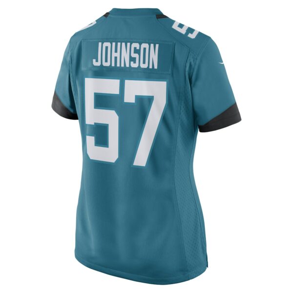 Women’s Jacksonville Jaguars Caleb Johnson Nike Teal Game Player Jersey