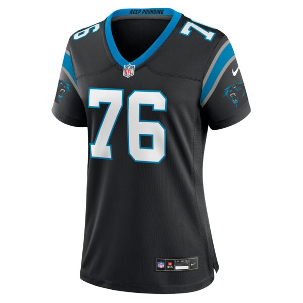 Women’s Carolina Panthers Calvin Throckmorton Nike Black Team Game Jersey