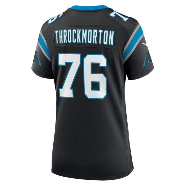 Women’s Carolina Panthers Calvin Throckmorton Nike Black Team Game Jersey