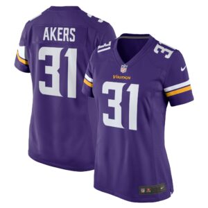 Women's Minnesota Vikings Cam Akers Nike Purple Game Jersey