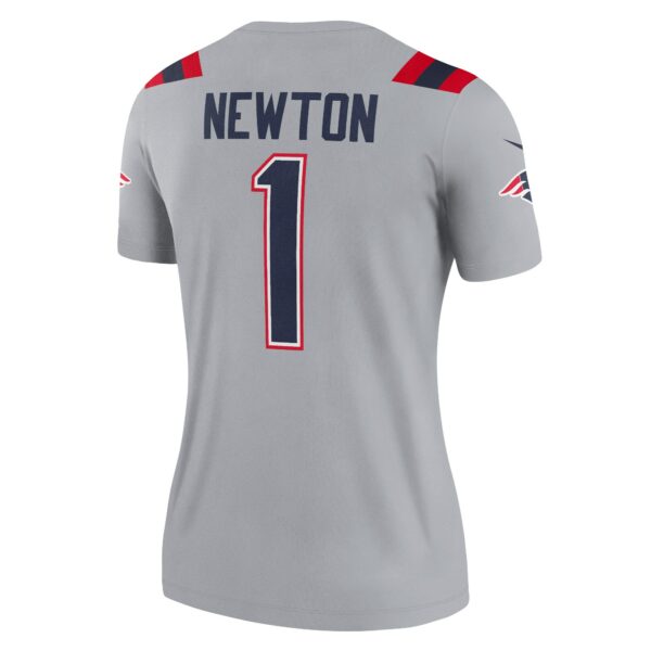 Women’s New England Patriots Cam Newton Nike Gray Inverted Legend Jersey