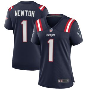 Women's New England Patriots Cam Newton Nike Navy Game Jersey