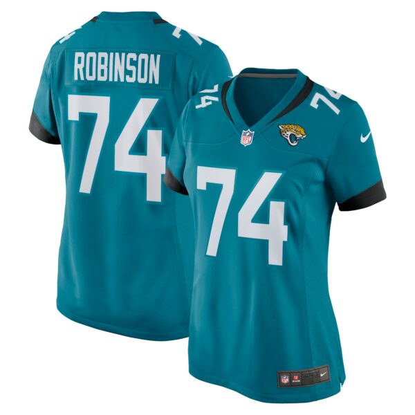 Women’s Jacksonville Jaguars Cam Robinson Nike Teal Nike Game Jersey