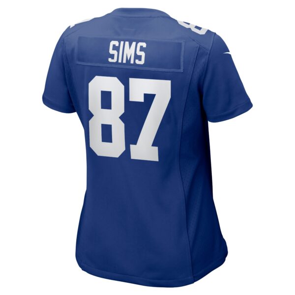 Women’s New York Giants Cam Sims Nike Royal Game Jersey