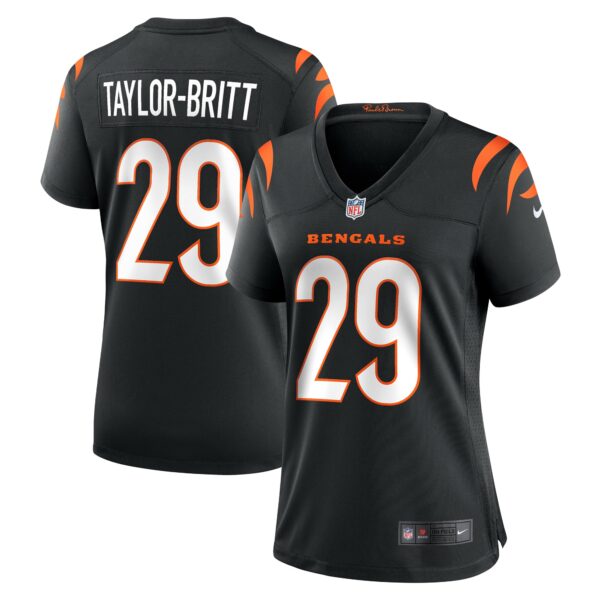 Women’s Cincinnati Bengals Cam Taylor-Britt Nike Black Game Player Jersey