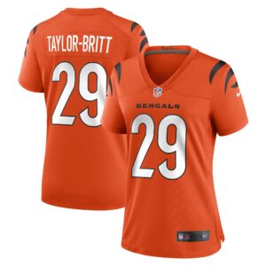 Women's Cincinnati Bengals Cam Taylor-Britt Nike Orange Alternate Game Jersey