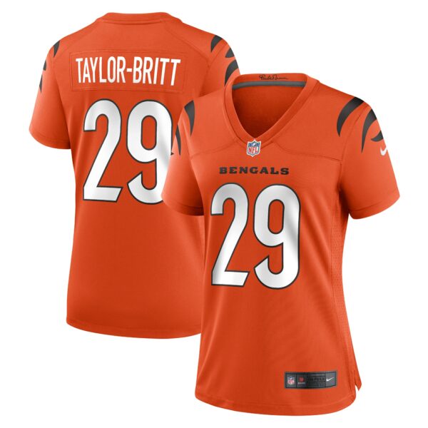 Women’s Cincinnati Bengals Cam Taylor-Britt Nike Orange Alternate Game Jersey