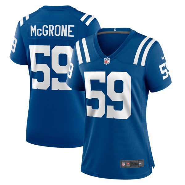 Women’s Indianapolis Colts Cameron McGrone Nike Royal Team Game Jersey