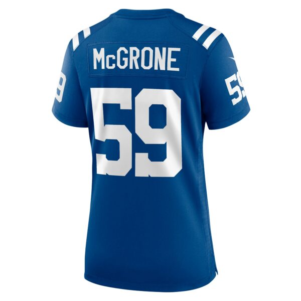 Women’s Indianapolis Colts Cameron McGrone Nike Royal Team Game Jersey