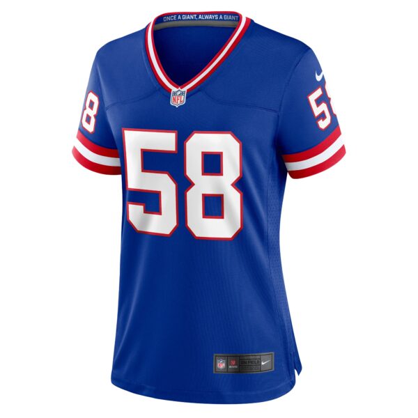 Women’s New York Giants Carl Banks Nike Royal Classic Retired Player Game Jersey