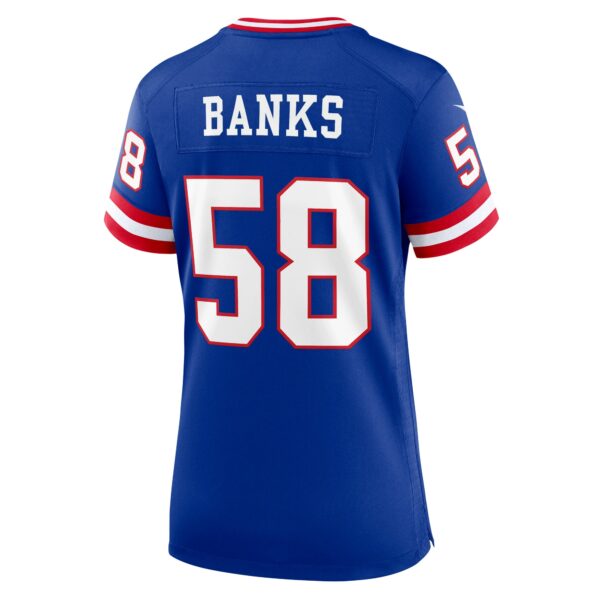 Women’s New York Giants Carl Banks Nike Royal Classic Retired Player Game Jersey