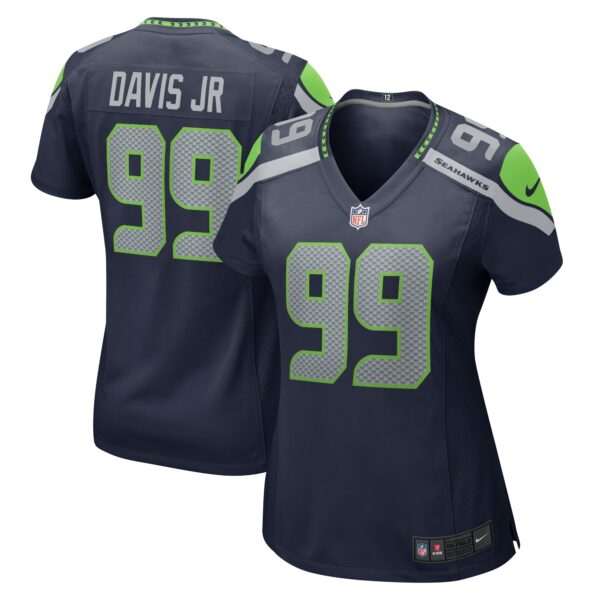 Women’s Seattle Seahawks Carl Davis Jr. Nike Navy Game Jersey