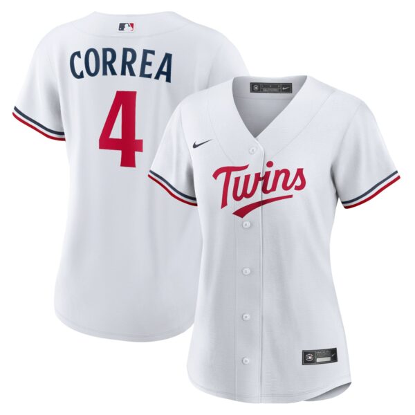 Women’s Minnesota Twins Carlos Correa Nike White Home Replica Player Jersey