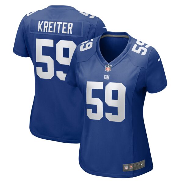 Women’s New York Giants Casey Kreiter Nike Royal Team Game Jersey