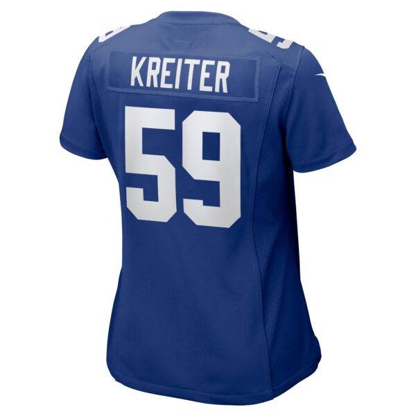 Women’s New York Giants Casey Kreiter Nike Royal Team Game Jersey