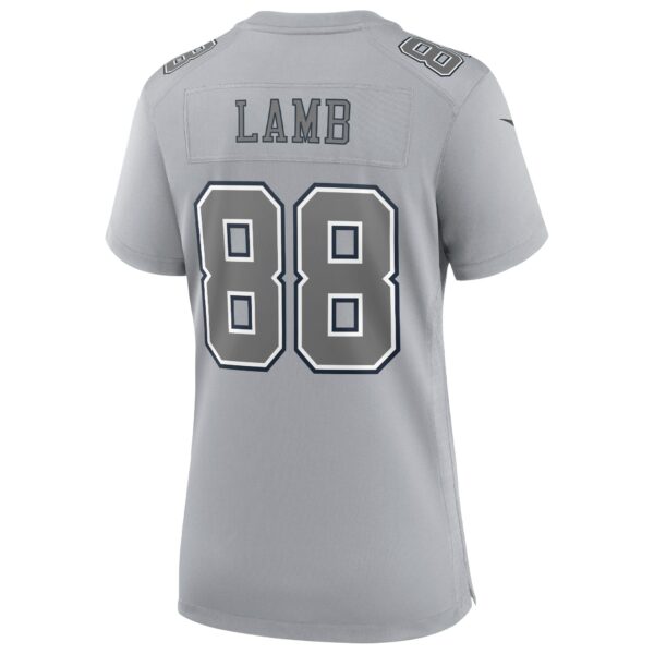 Women’s Dallas Cowboys CeeDee Lamb Nike Gray Atmosphere Fashion Game Jersey