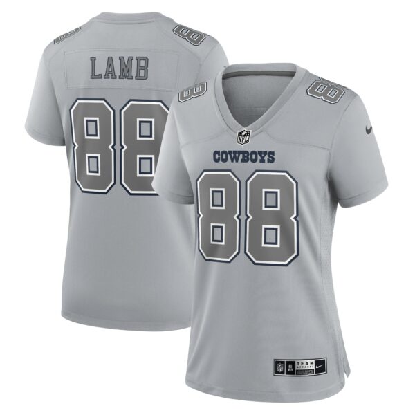 Women’s Dallas Cowboys CeeDee Lamb Nike Gray Atmosphere Fashion Game Jersey