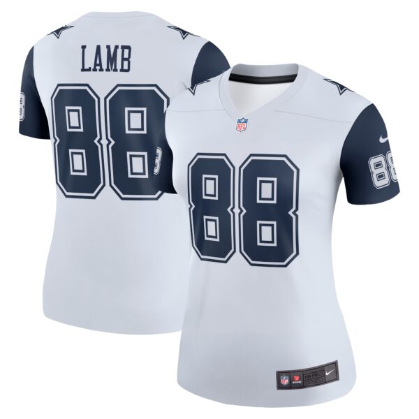 Women’s Dallas Cowboys CeeDee Lamb Nike White 2nd Alternate Legend Jersey