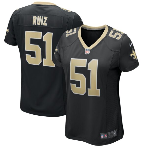 Women’s New Orleans Saints Cesar Ruiz Nike Black Game Jersey