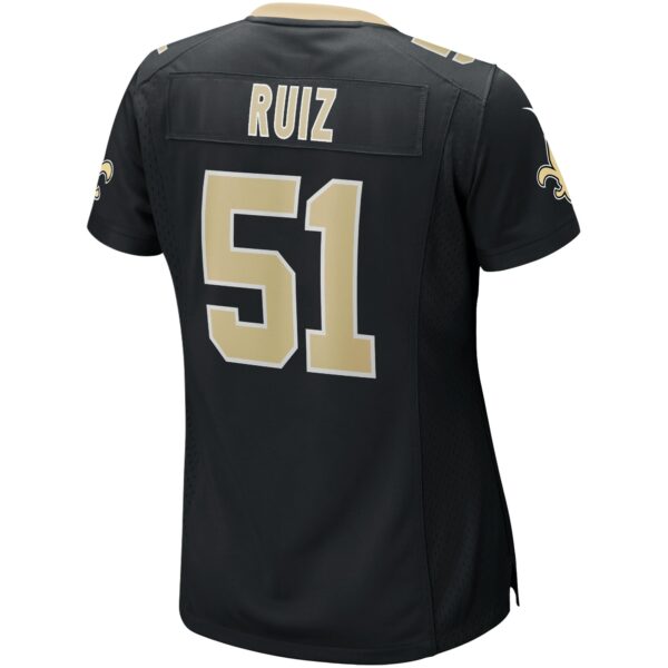 Women’s New Orleans Saints Cesar Ruiz Nike Black Game Jersey