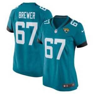 Women's Jacksonville Jaguars Chandler Brewer Nike Teal Game Jersey