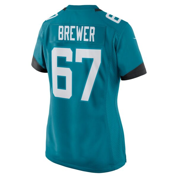 Women’s Jacksonville Jaguars Chandler Brewer Nike Teal Game Jersey