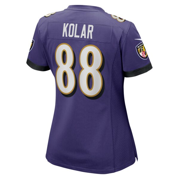 Women’s Baltimore Ravens Charlie Kolar Nike Purple Player Game Jersey