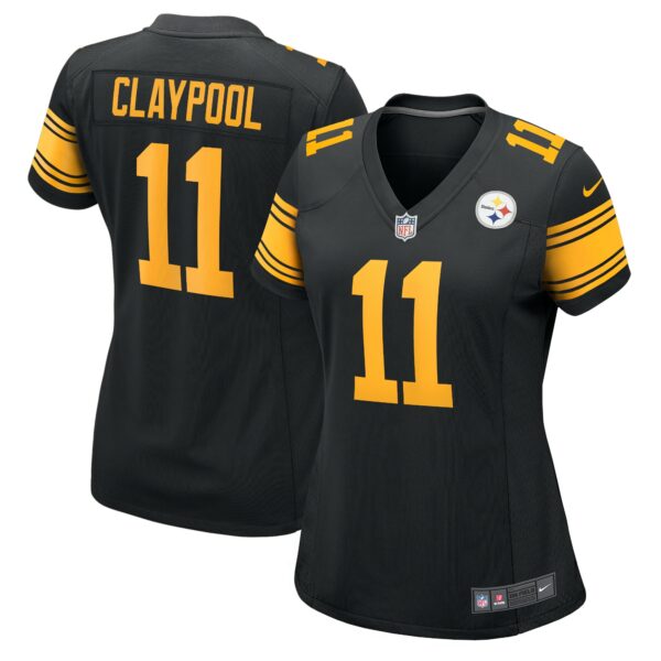 Women’s Pittsburgh Steelers Chase Claypool Nike Black Alternate Game Jersey