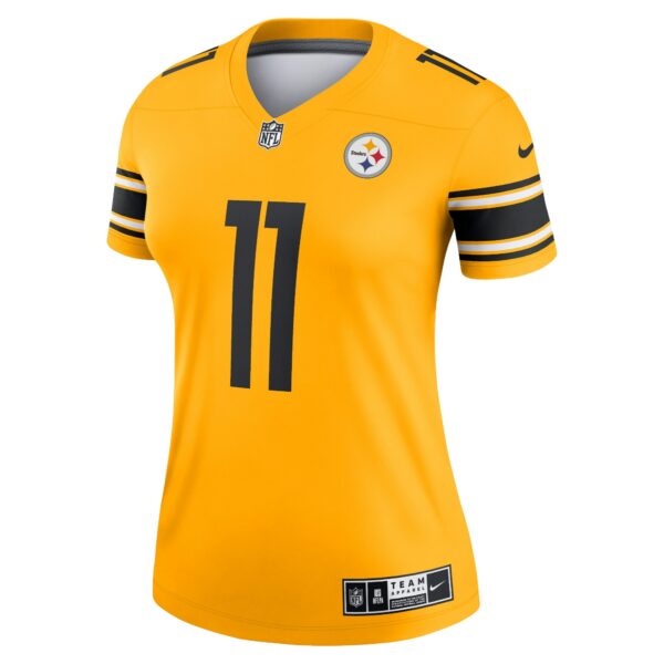 Women’s Pittsburgh Steelers Chase Claypool Nike Gold Inverted Legend Game Jersey