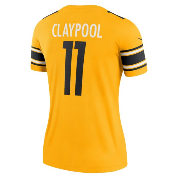 Women’s Pittsburgh Steelers Chase Claypool Nike Gold Inverted Legend Game Jersey