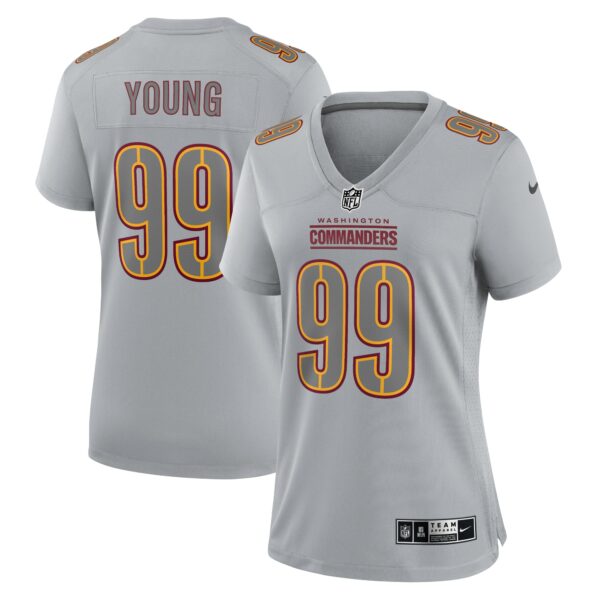 Women’s Washington Commanders Chase Young Nike Gray Atmosphere Fashion Game Jersey