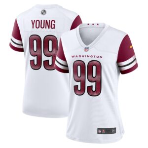 Women's Washington Commanders Chase Young Nike White Player Jersey