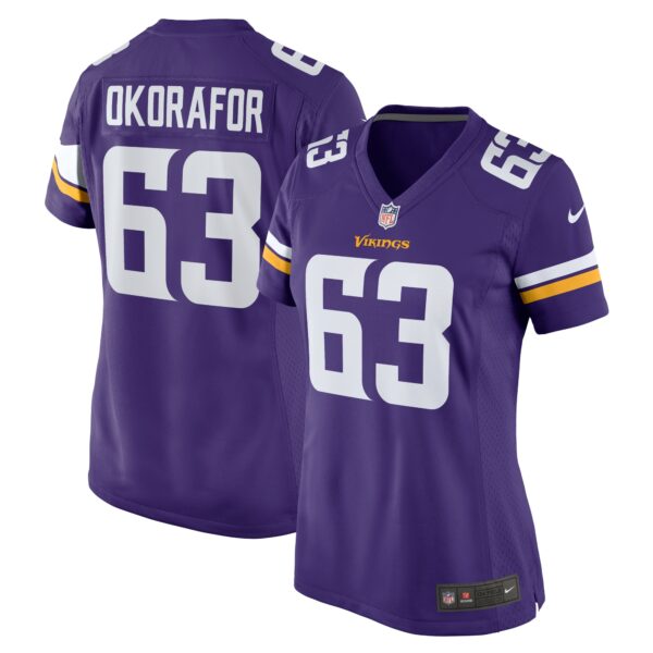 Women’s Minnesota Vikings Chim Okorafor Nike Purple Team Game Jersey