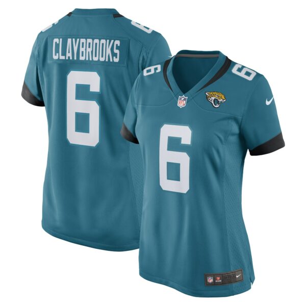 Women’s Jacksonville Jaguars Chris Claybrooks Nike Teal Game Player Jersey