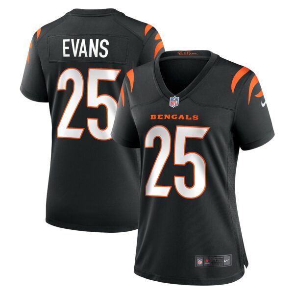 Women’s Cincinnati Bengals Chris Evans Nike Black Game Jersey