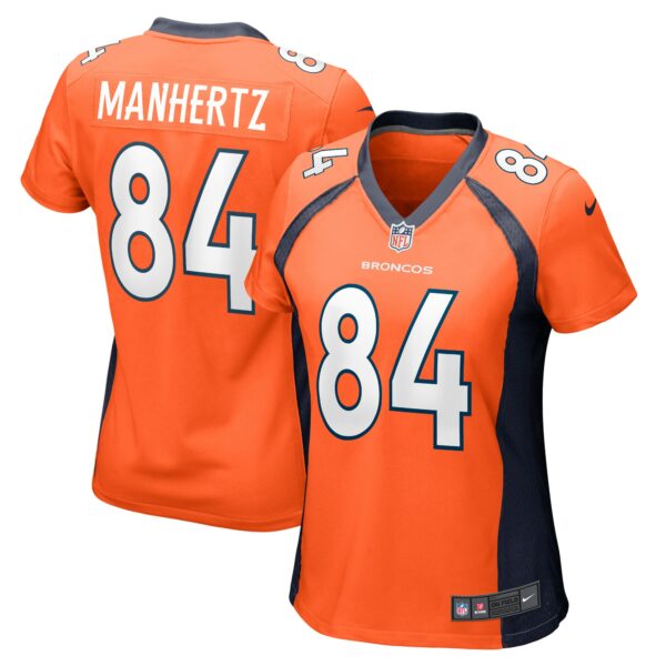 Women’s Denver Broncos Chris Manhertz Nike Orange Game Player Jersey