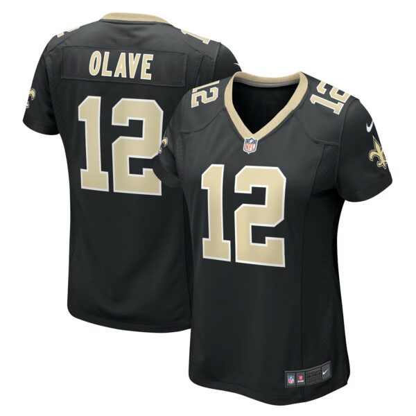 Women’s New Orleans Saints Chris Olave Nike Black Game Player Jersey