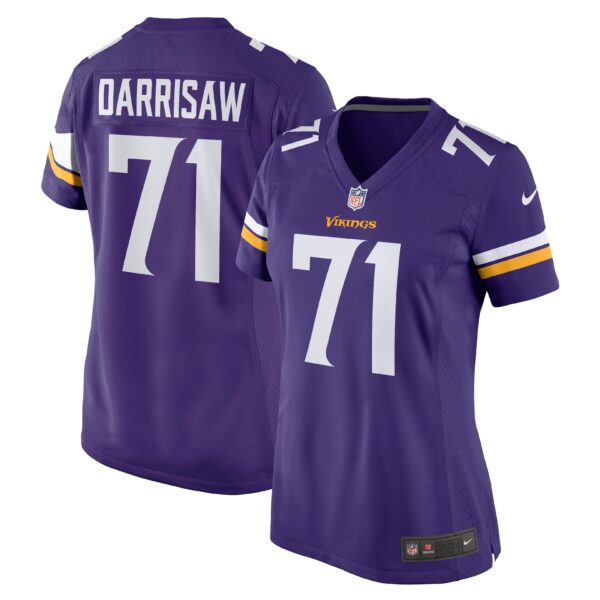 Women’s Minnesota Vikings Christian Darrisaw Nike Purple Game Jersey